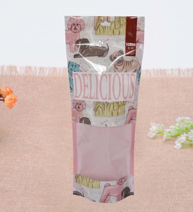 Pet food packaging bag