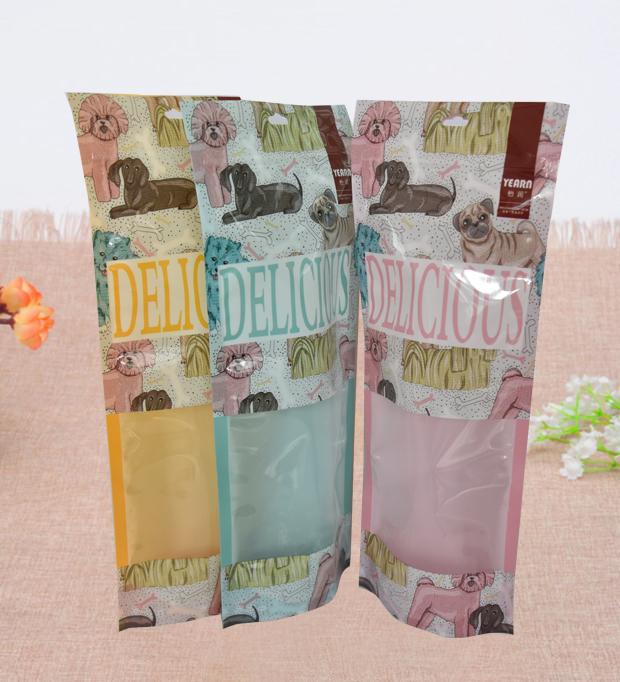 Pet food packaging bag